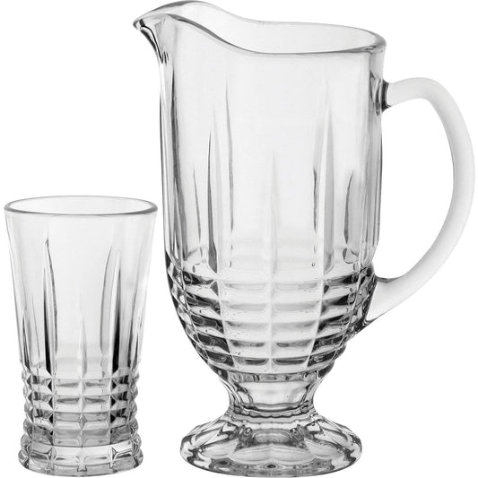 Jogo de Jarra e Copos Metter Cristal Eco 1L Transparente 7 Peças