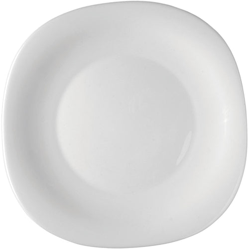 Conjunto 6 Pratos Rasos Bormioli Rocco Parma Vidro Temperado Branco 27cm