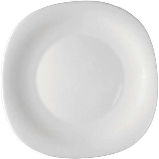 Jogo de 6 Pratos de Sobremesa Bormioli Rocco Parma Vidro Temperado Branco 20cm