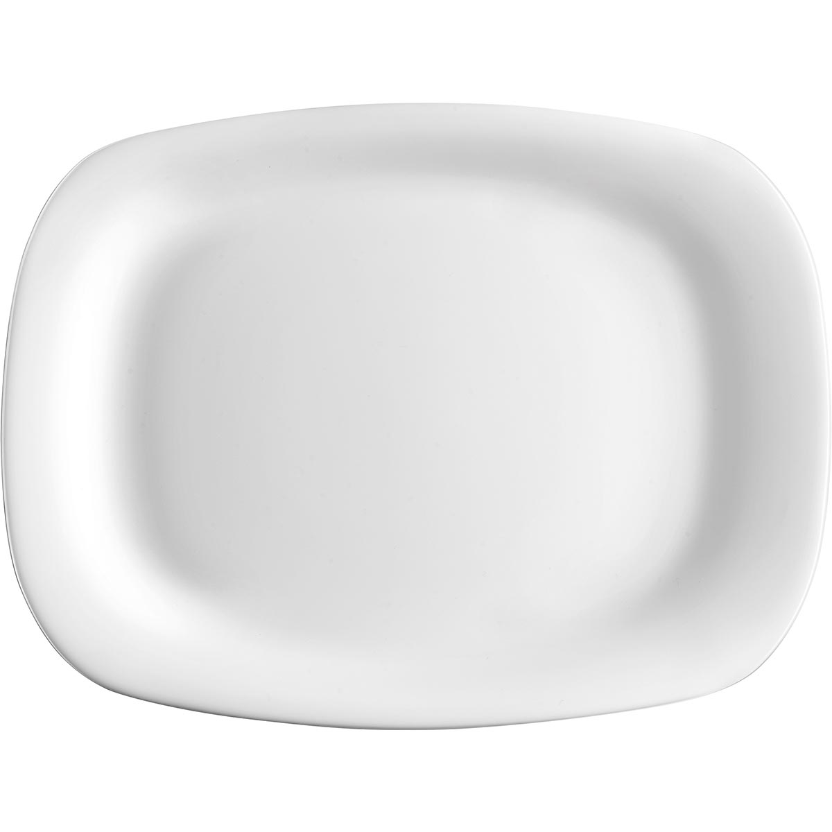 Prato Raso Bormioli Rocco Grangusto Vidro Temperado Branco 34x24cm