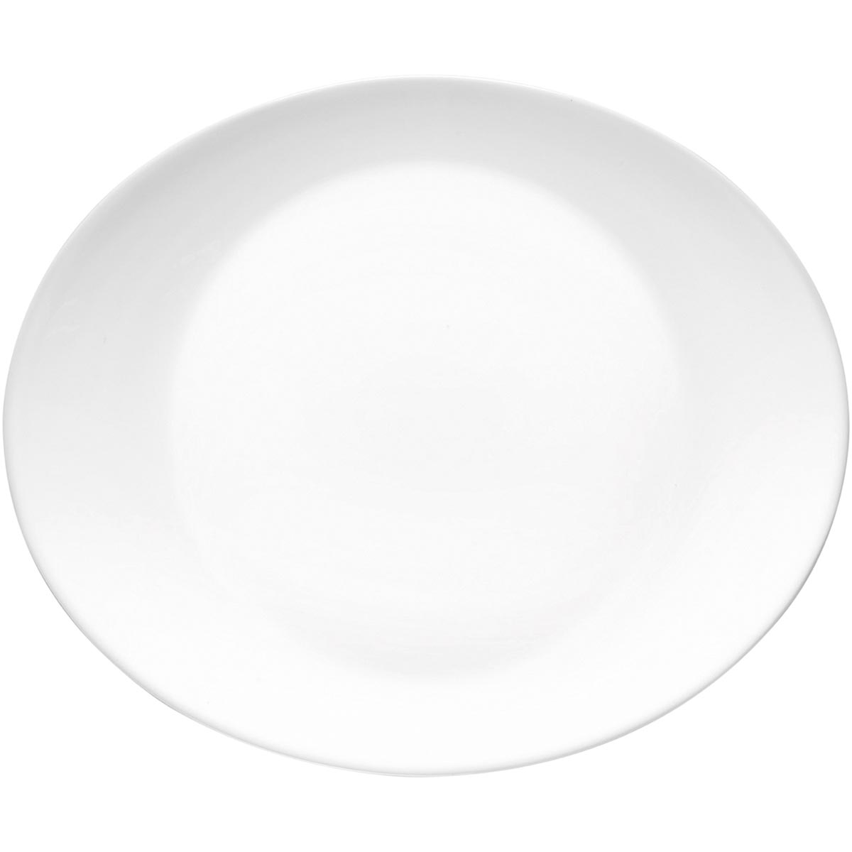 Prato Steak Bormioli Rocco Branco Vidro Temperado 30,8x26cm