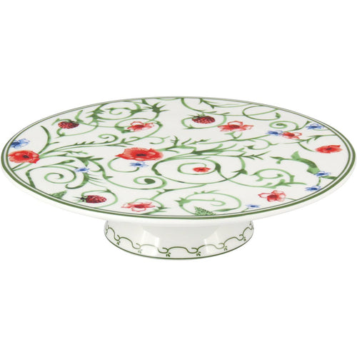 Prato Bolo Home&Co Delicata Bonechina Verde 7x26cm para Servir