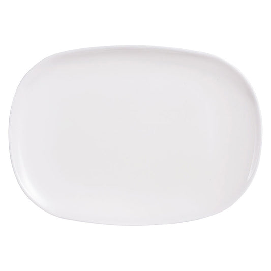 Prato Raso Luminarc Sweet Line 34cm Vidro Temperado Branco
