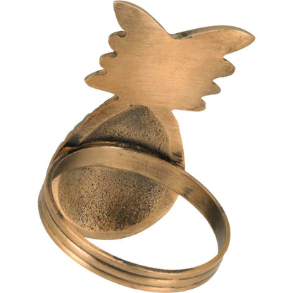 Jogo de 4 Anéis de Guardanapo Dourados Abacaxi Home&Co 6x4cm