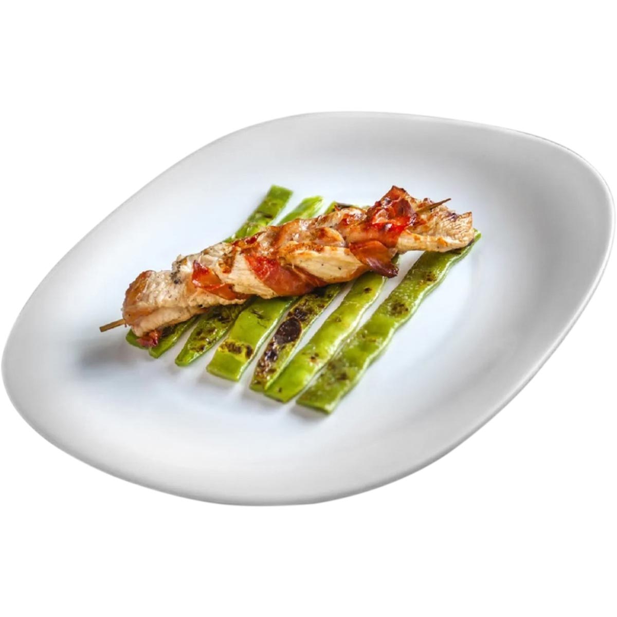 Sousplat Branco Vidro Temperado Bormioli Rocco Parma 31x31cm