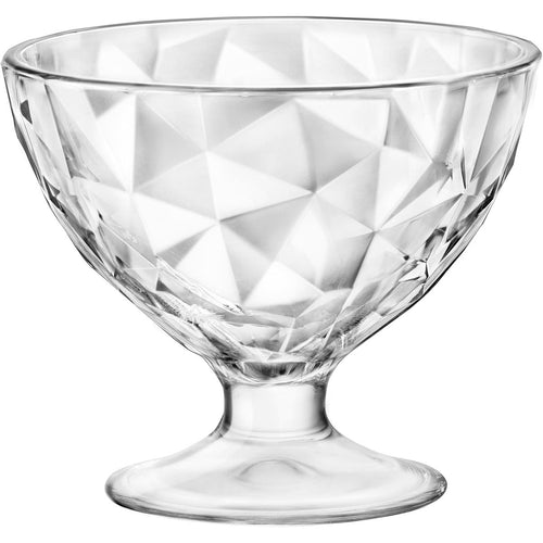 Jogo 6 Taças Sobremesa Bormioli Rocco Diamond Vidro 360ml Transparente