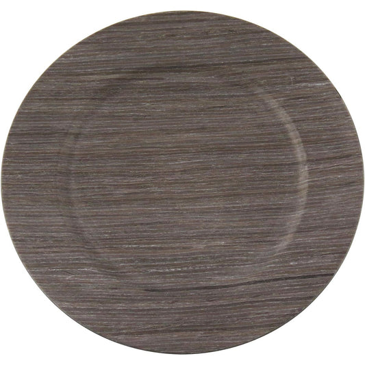 Conjunto 6 Sousplats Coloniais Polipropileno Cinza 33x33cm para Mesa