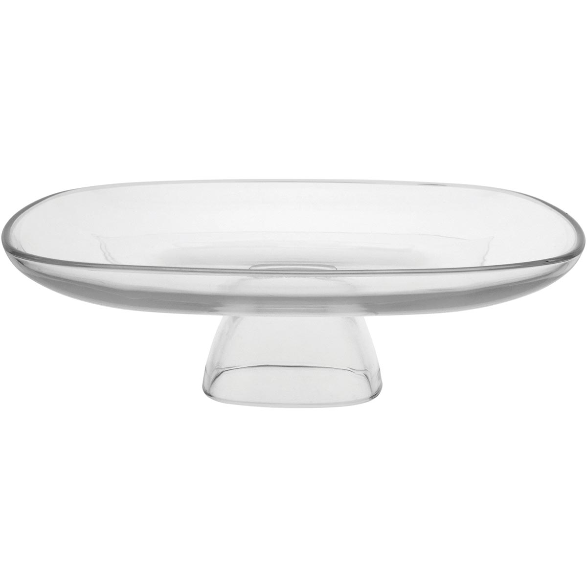 Prato Bolo Libbey Aviva 31cm Vidro Transparente com Pé