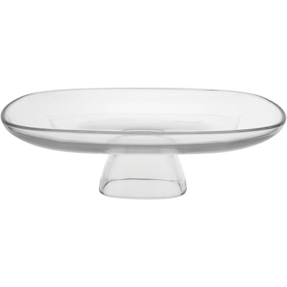 Prato Bolo Libbey Aviva 31cm Vidro Transparente com Pé