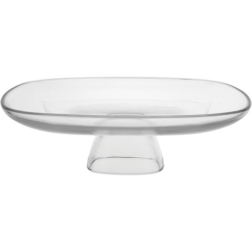 Prato Bolo Libbey Aviva 31cm Vidro Transparente com Pé