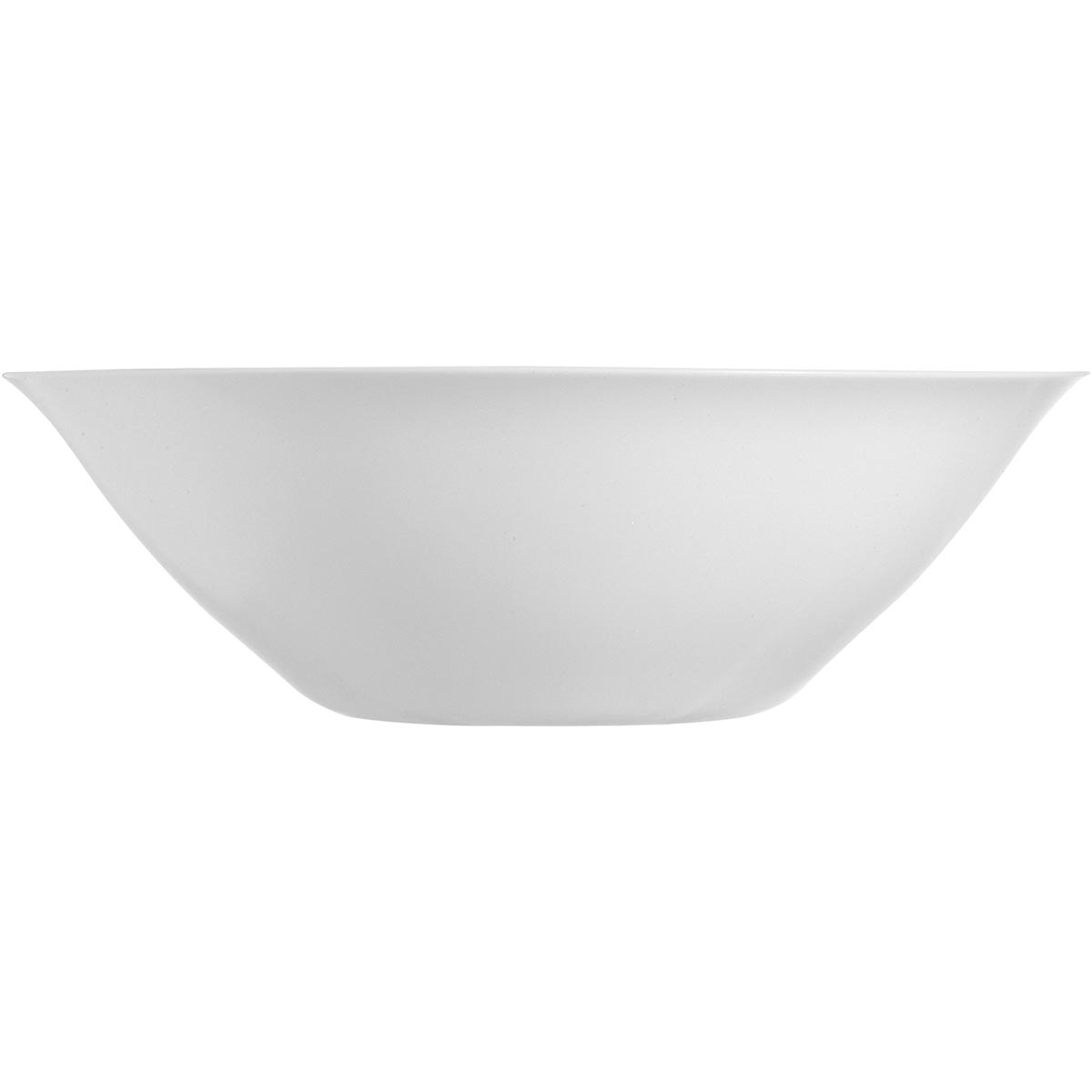 Saladeira Luminarc Carine Vidro Temperado 2,4L Branca 27,9x27,9cm