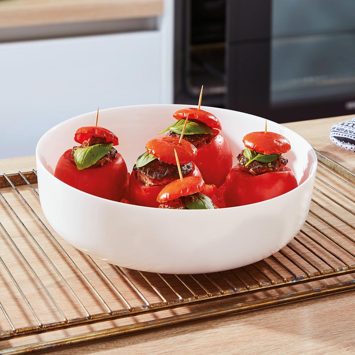 Assadeira de Vidro Temperado Luminarc Diwali 4L 30x30cm Branco