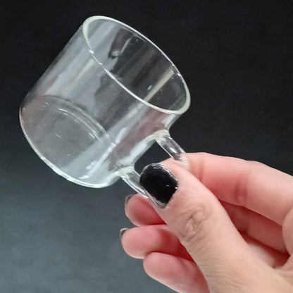 Xícara de Café 75ml Clear Borossilicato Transparente 8x5x5cm
