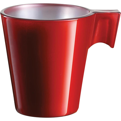 Xícara Expresso Luminarc Flashy Vidro Temperado 80ml 6x6x6cm Vermelho