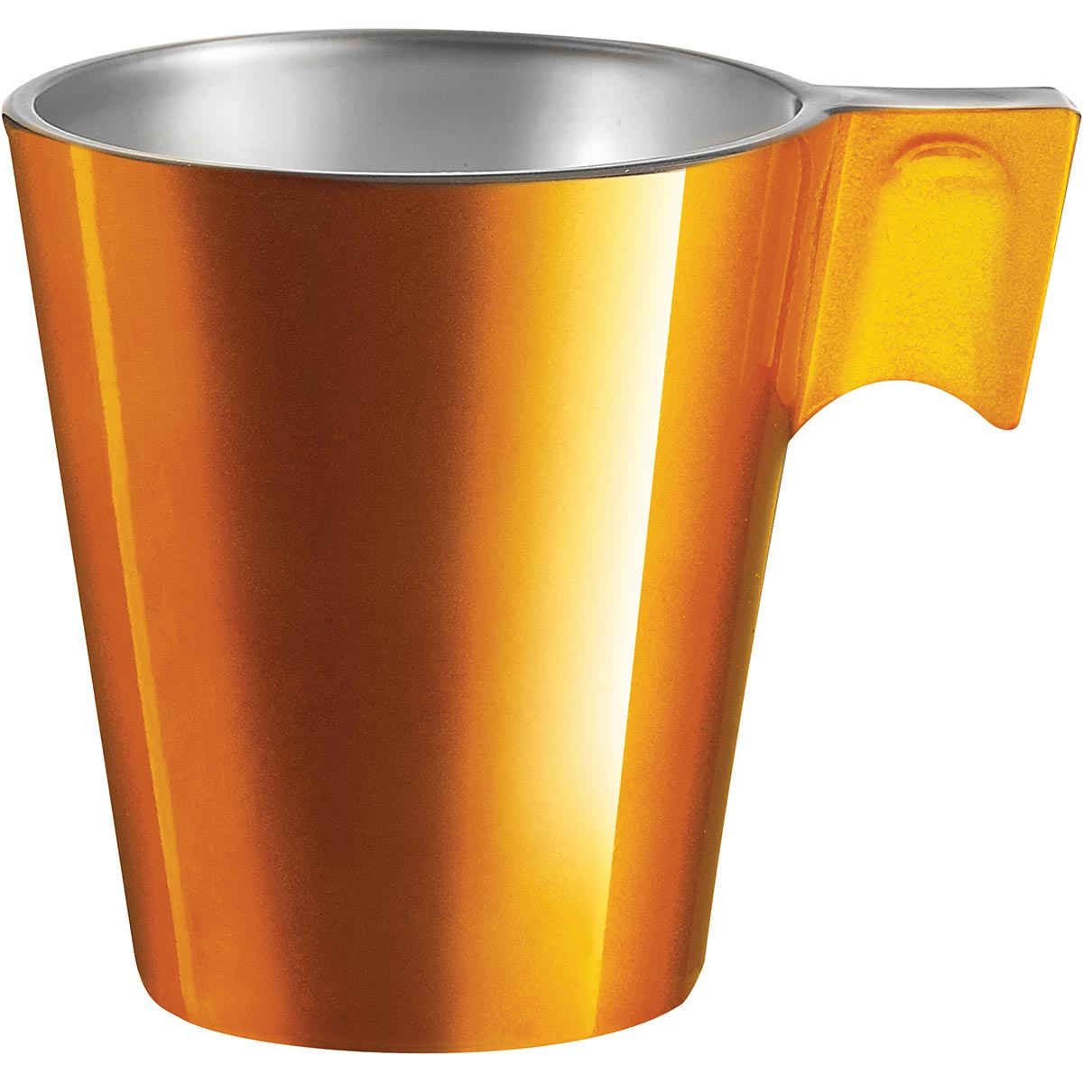 Xícara Expresso Luminarc Flashy Vidro Temperado 80ml 6x6x6cm Dourado