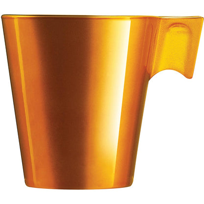 Xícara Expresso Luminarc Flashy Vidro Temperado 80ml 6x6x6cm Dourado