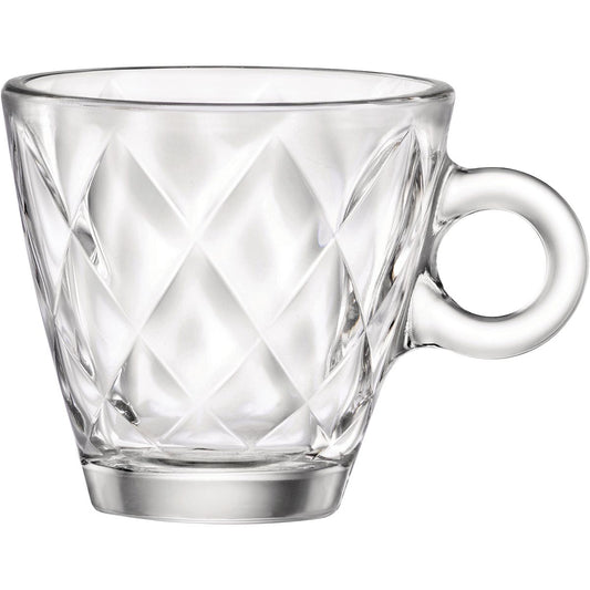 Xícara de Expresso Bormioli Rocco Kaleido 100ml Vidro Temperado Transparente