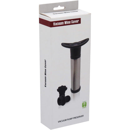 Bomba a Vácuo para Vinho Inox - Preserve Aromas e Sabores
