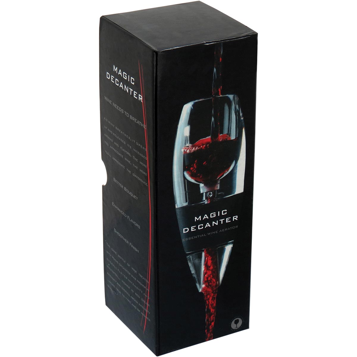 Aerador de Vinho Acrílico Transparente 15cm para Degustação