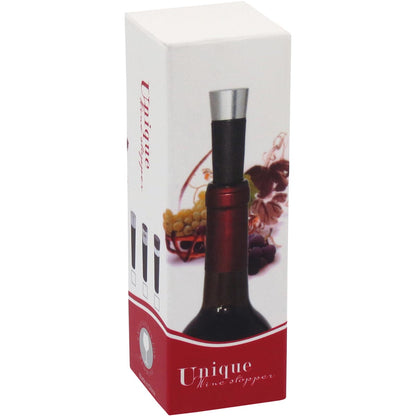 Tampa para Vinho a Vácuo Tauari Alumínio Vermelho 9x3x3cm