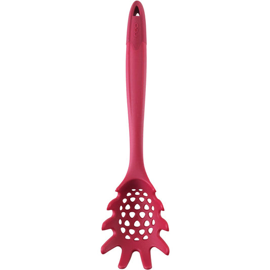 Pegador de Macarrão REO Nylon Rosa 31cm - Utensílio de Cozinha Durable