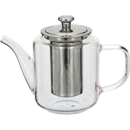 Chaleira de Vidro Borossilicato Antella 550ml Transparente 19x14x10cm