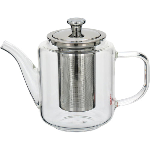 Chaleira de Vidro Borossilicato Antella 550ml Transparente 19x14x10cm