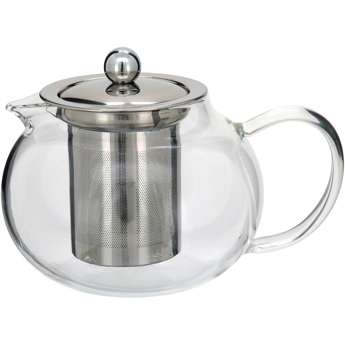 Chaleira Antella de Vidro Borossilicato 800ml com Infusor Transparente