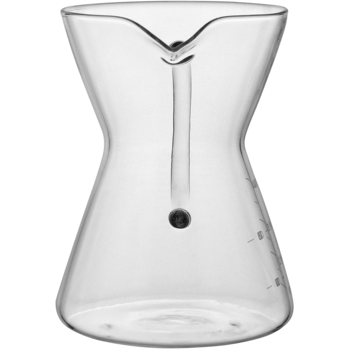 Cafeteira de Vidro Borossilicato 400ml Transparente com Filtro