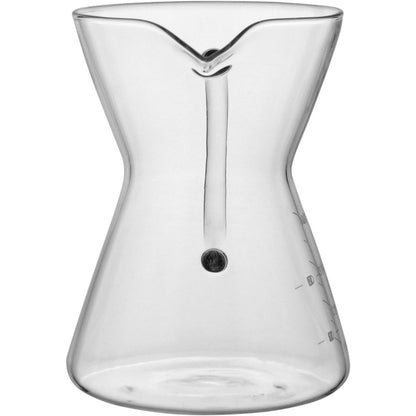 Cafeteira de Vidro Borossilicato 400ml Transparente com Filtro