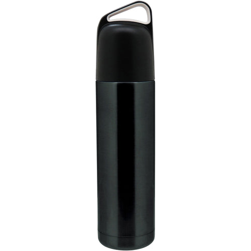 Garrafa Térmica Inox Preto 500ml Parede Dupla Erre 29x7x7cm