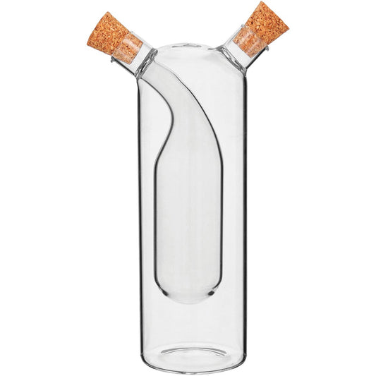 Galheteiro 2 em 1 Azeite e Vinagre Borossilicato 300/75ml Transparente