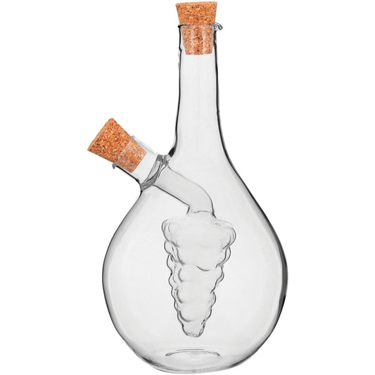 Galheteiro Azeite e Vinagre 2 em 1 Borossilicato 400ml Transparente