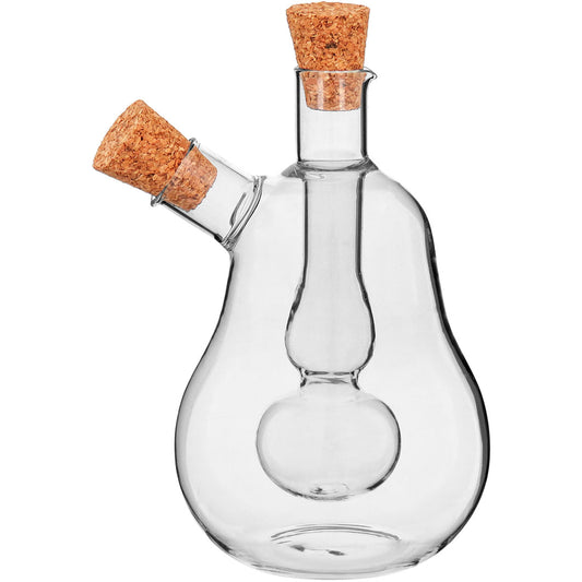 Galheteiro Azeite e Vinagre 2 em 1 Vidro Borossilicato 250ml 30ml Transparente