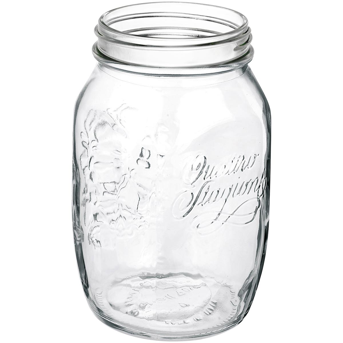 Pote de Vidro Bormioli Rocco Qstagioni 1L com Tampa Metal Transparente