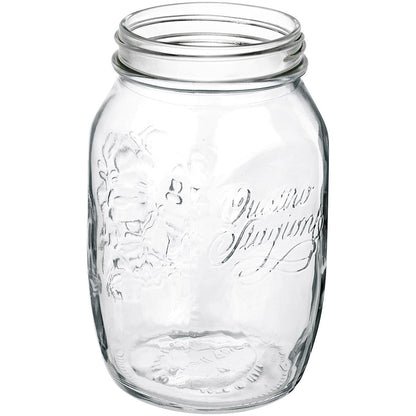 Pote de Vidro Bormioli Rocco Qstagioni 1L com Tampa Metal Transparente