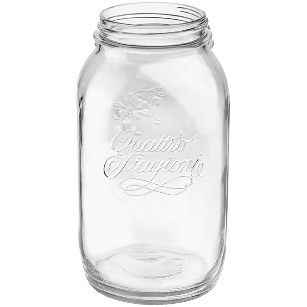 Pote de Vidro Bormioli Rocco Qstagioni 1,5L Transparente com Tampa Metal 21x11cm