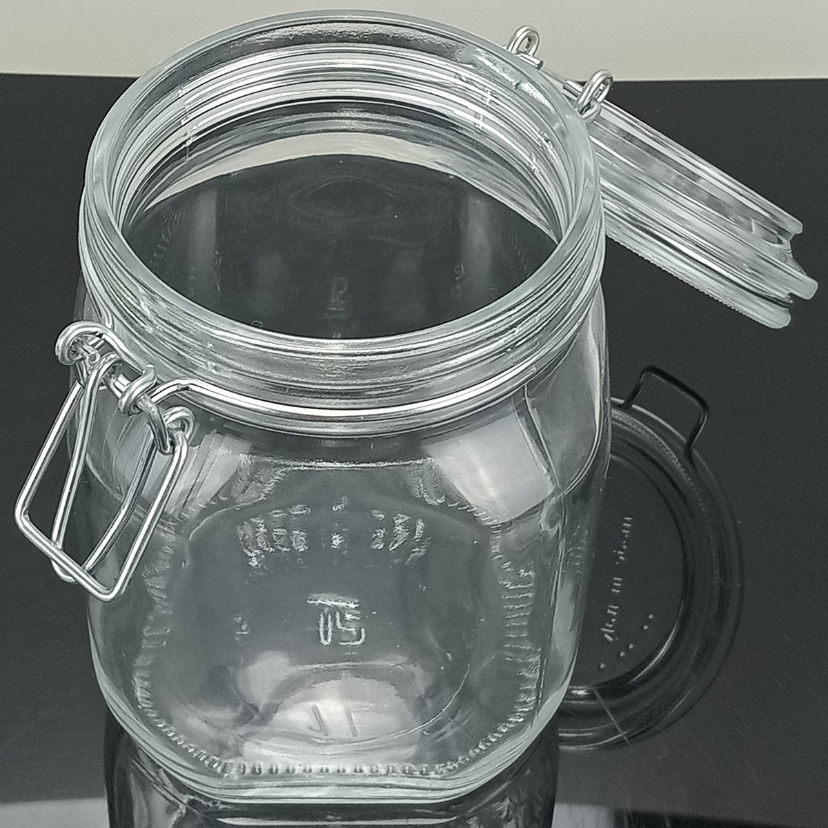 Pote Hermético de Vidro 1L Bormioli Rocco Fido Transparente 16x11cm