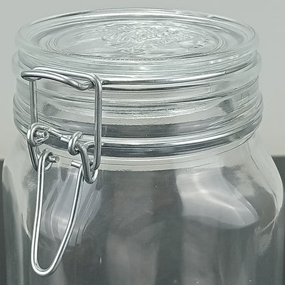 Pote Hermético de Vidro 1L Bormioli Rocco Fido Transparente 16x11cm