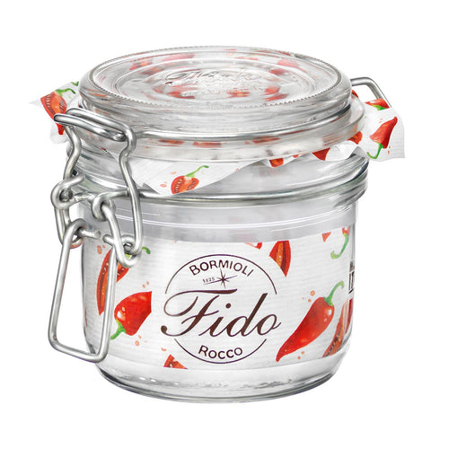 Pote Hermético de Vidro Bormioli Rocco Fido 200ml Transparente 8x8cm