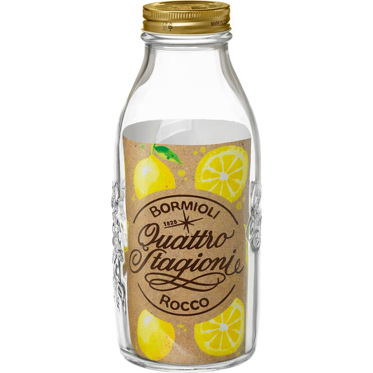 Garrafa de Vidro Bormioli Rocco Qstagioni 1L com Tampa Metálica Dourada