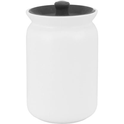 Pote de Mantimentos Cerâmica Glow 1L Branco 16x11x11cm