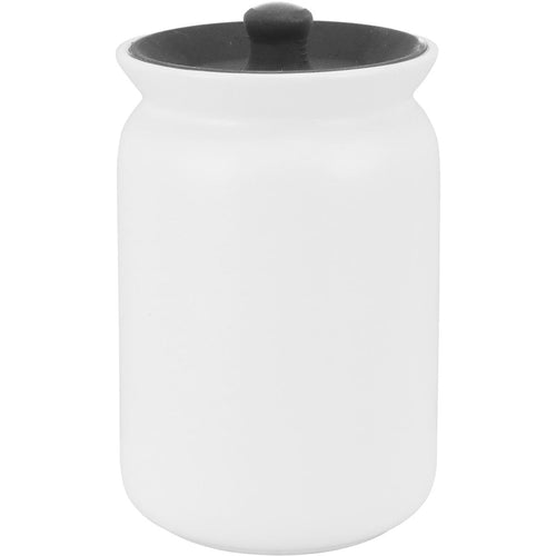 Pote de Mantimentos Cerâmica Glow 1L Branco 16x11x11cm