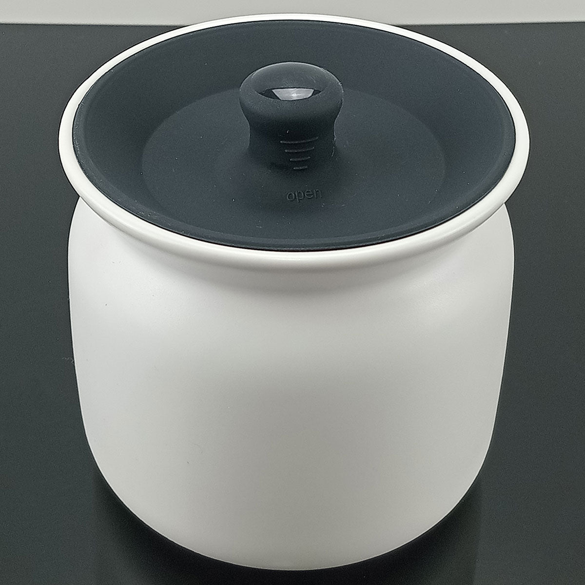 Pote de Cerâmica Branco Glow 450ml com Tampa para Armazenamento de Alimentos