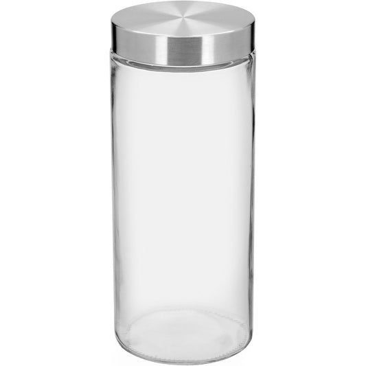 Pote de Vidro Home&Co 2,2L Transparente com Tampa de Rosca 28x11cm