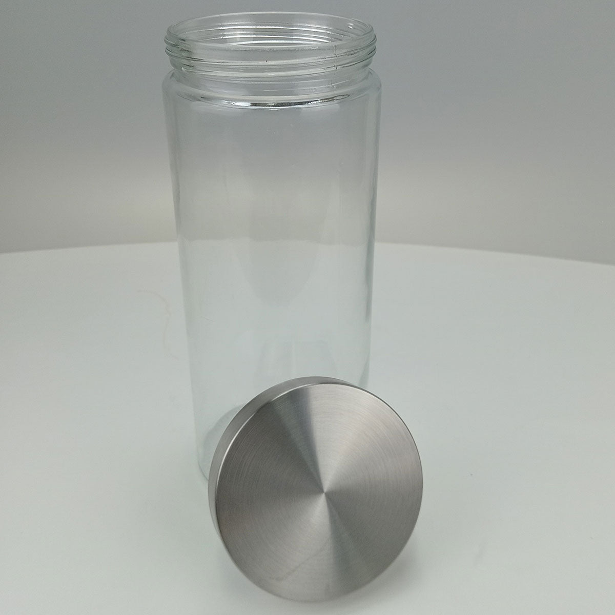 Pote de Vidro Home&Co 2,2L Transparente com Tampa de Rosca 28x11cm