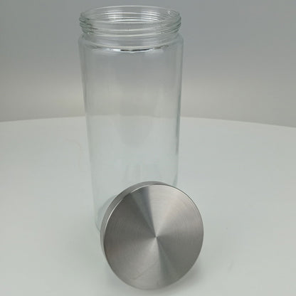 Pote de Vidro Home&Co 2,2L Transparente com Tampa de Rosca 28x11cm