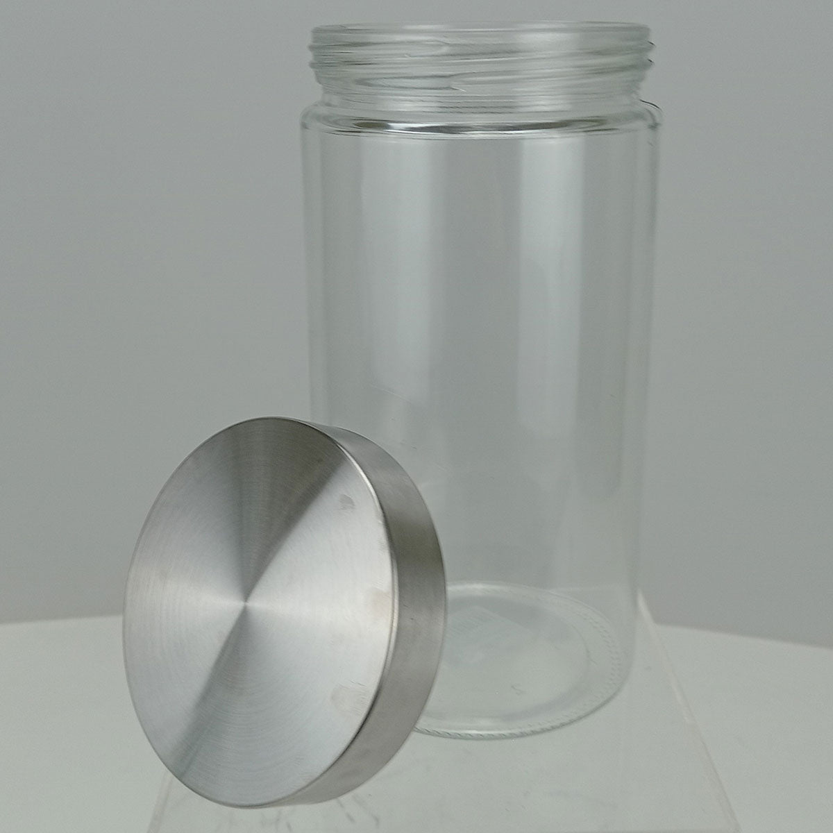 Pote de Vidro 1,6L Home&Co Transparente com Tampa de Rosca