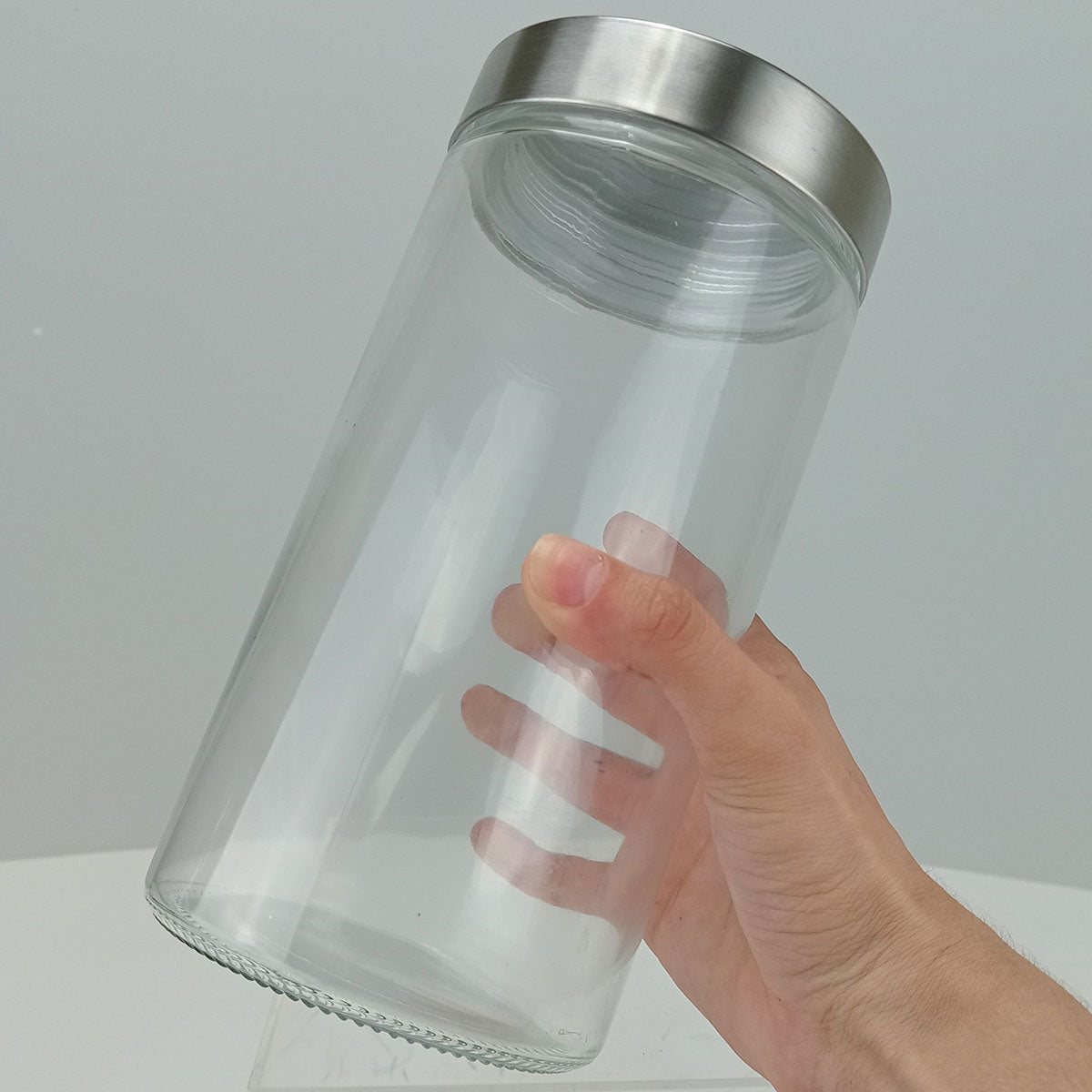 Pote de Vidro 1,6L Home&Co Transparente com Tampa de Rosca