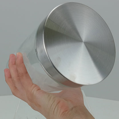 Pote de Vidro 1,6L Home&Co Transparente com Tampa de Rosca